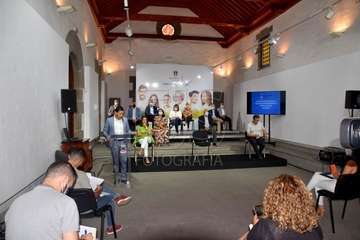La presentación del Plan de Reactivación Económica y Social de Telde tuvo lugar este lunes en la ermita de San Pedro Mártir (Foto Francisco Javier Santana)